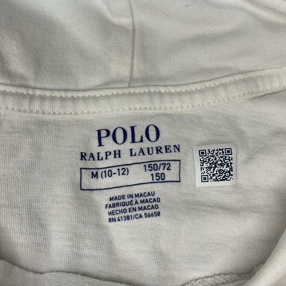 Polo Ralph Lauren Hooded Dot Print Long Sleeve TShirt Boys Medium 10-12 yrs - Picture 4 of 8